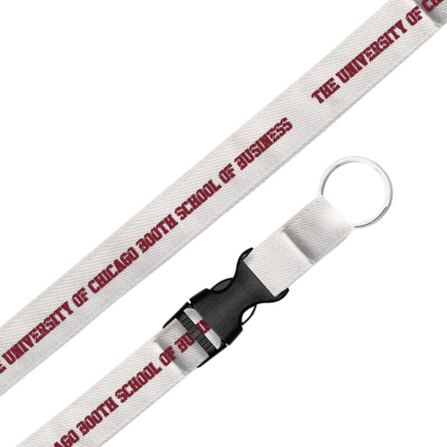 The University of Chicago Booth School of Business .75'' Woven Lanyard