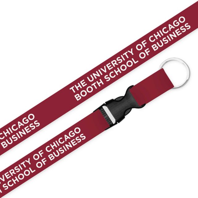The University of Chicago Booth School of Business Lanyard with Buckle