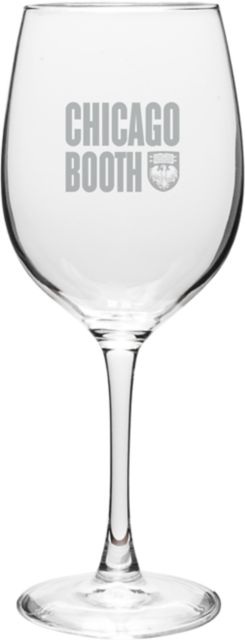 The University of Chicago Booth School of Business 16 oz. Wine Glass