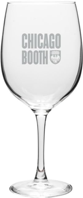 The University of Chicago Booth School of Business 19 oz. Wine Glass