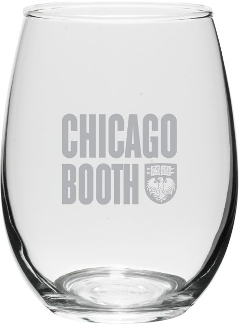 The University of Chicago Booth School of Business 21 oz. Stemless Wine Glass