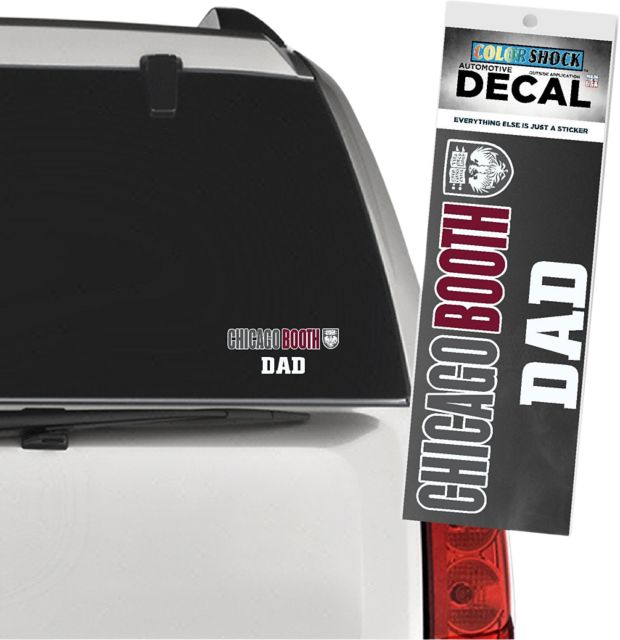 The University of Chicago Booth School of Business Dad Decal