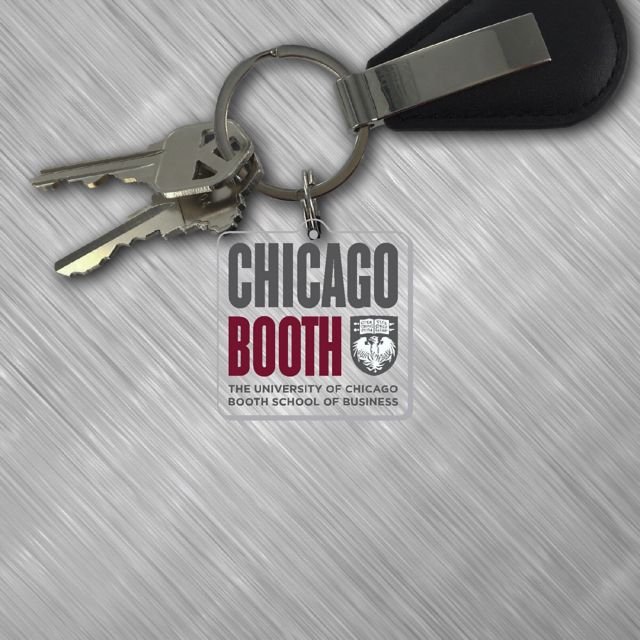 The University of Chicago Booth School of Business Acrylic Laser Cut Keychain