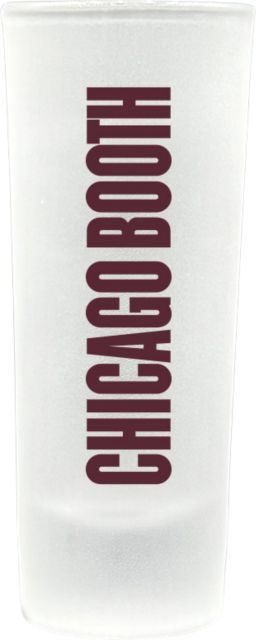 The University of Chicago Booth School of Business Frosted Collector's Glass