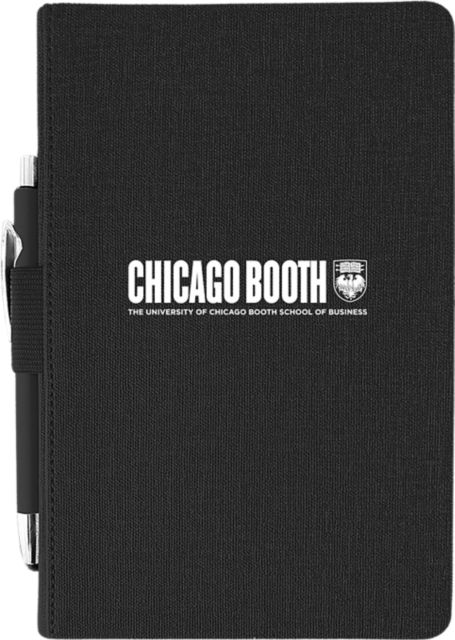 The University of Chicago Booth School of Business Journal with Pen