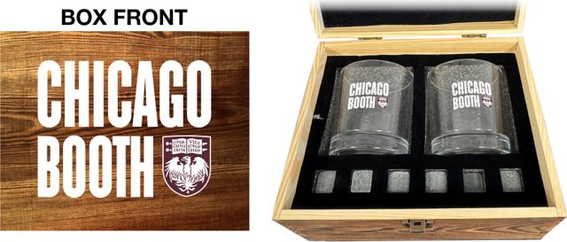 The University of Chicago Booth School of Business Rock Glass Box Set