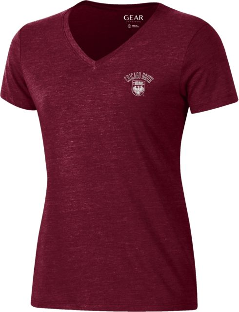 The University of Chicago Booth School of Business Women's V-Neck Short Sleeve T-Shirt