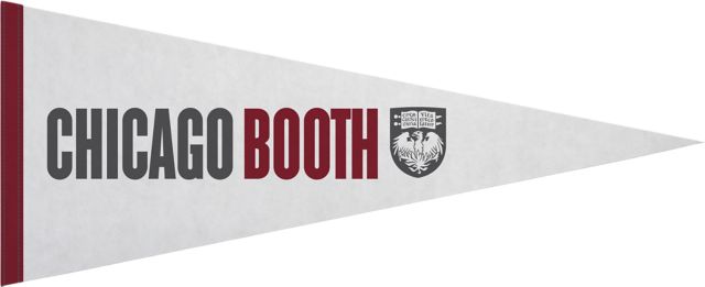 The University of Chicago Booth School of Business 12x30 Pennant