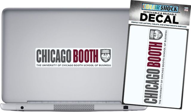 The University of Chicago Booth School of Business Removable Decal