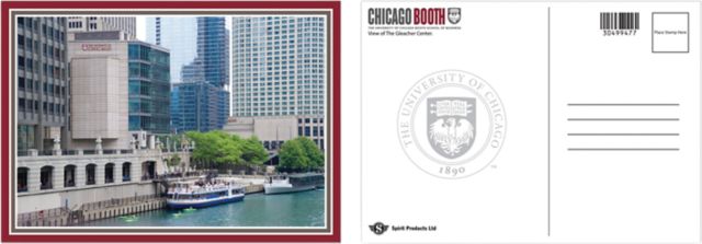 The University of Chicago Booth School of Business 5x7" River Postcard