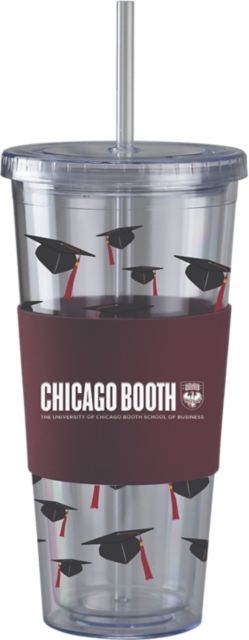 The University of Chicago Booth School of Business Acrylic Tumbler with Straw