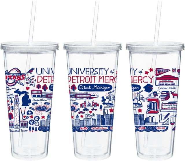 University of Detroit Mercy Julia Gash 20 oz. Tumbler with Straw