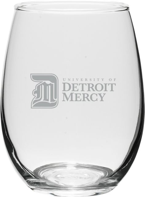 University of Detroit Mercy 15 oz. Stemless Wine Glass