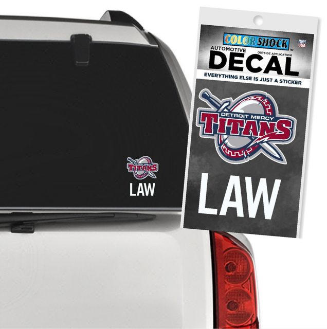 University of Detroit Mercy Titans Law Decal