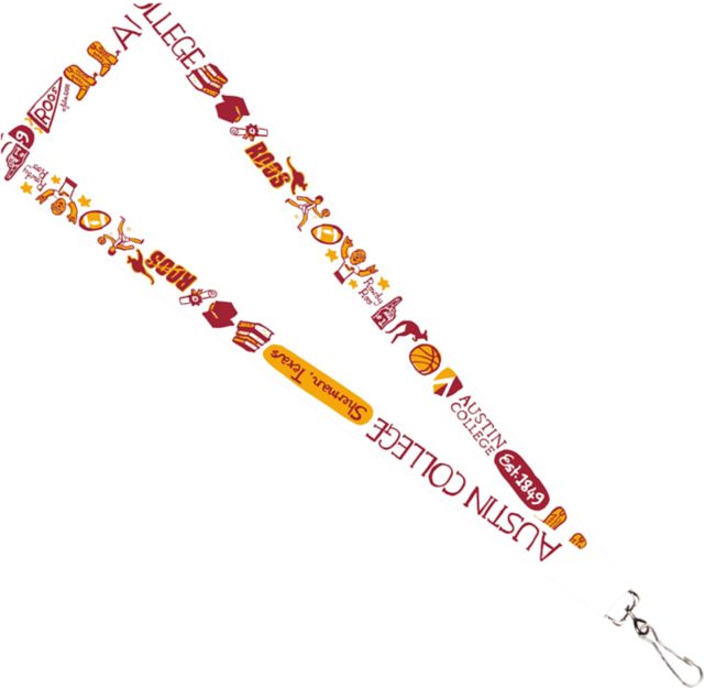 Austin College Julia Gash 3/4" Satin Lanyard