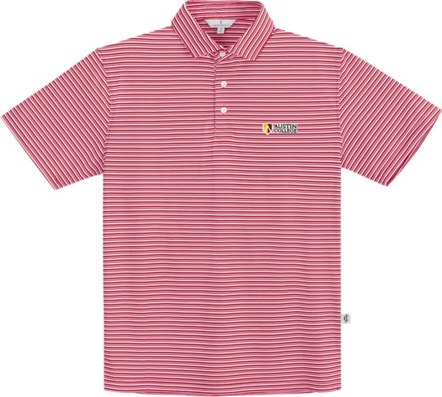 Austin College Stripe Performance Polo