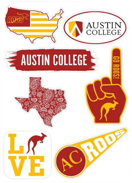 Austin College 7.5'' x 7.5'' Sticker Sheet