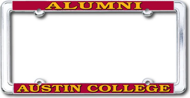 Austin College Alumni Thin Dome License Plate Frame