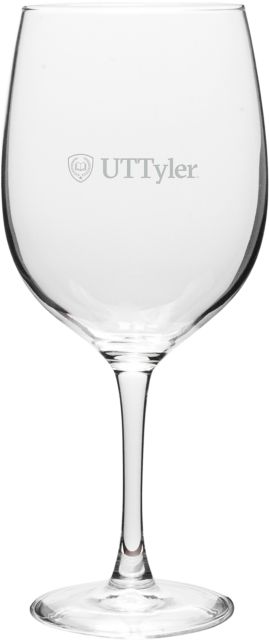 The University of Texas at Tyler 19 oz. Wine Glass