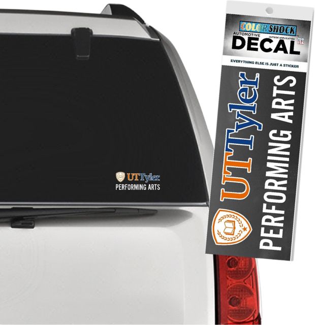 The University of Texas at Tyler Performing Arts Decal