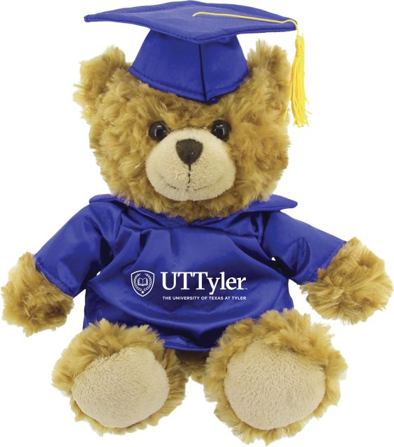 The University of Texas at Tyler 12'' Graduation Bear
