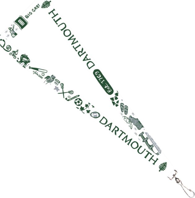Dartmouth College Julia Gash 3-4'' Satin Lanyard