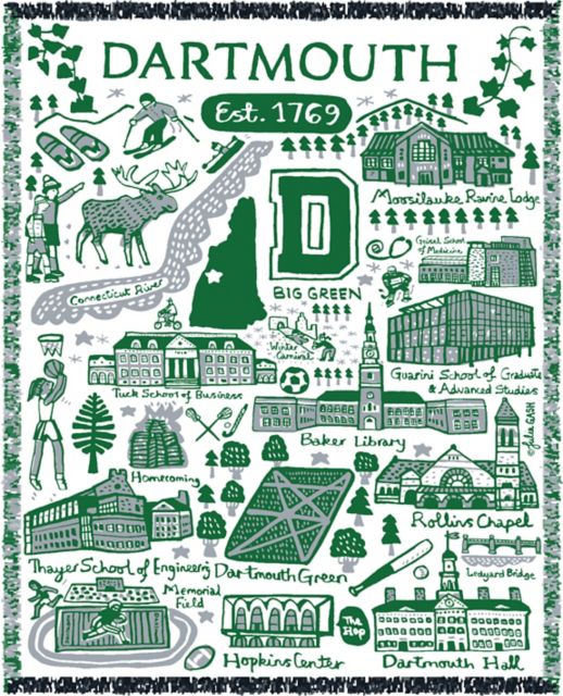 Dartmouth College Tapestry Blanket