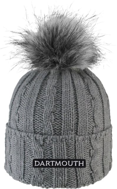 Dartmouth College Women's Fur Pom Beanie
