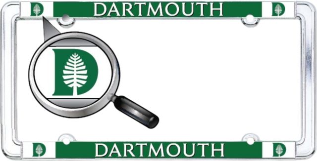 Dartmouth College Thin Dome License Plate Frame
