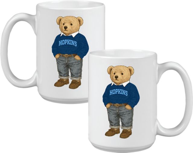 Johns Hopkins University 15 oz. Teddy Bear Mug