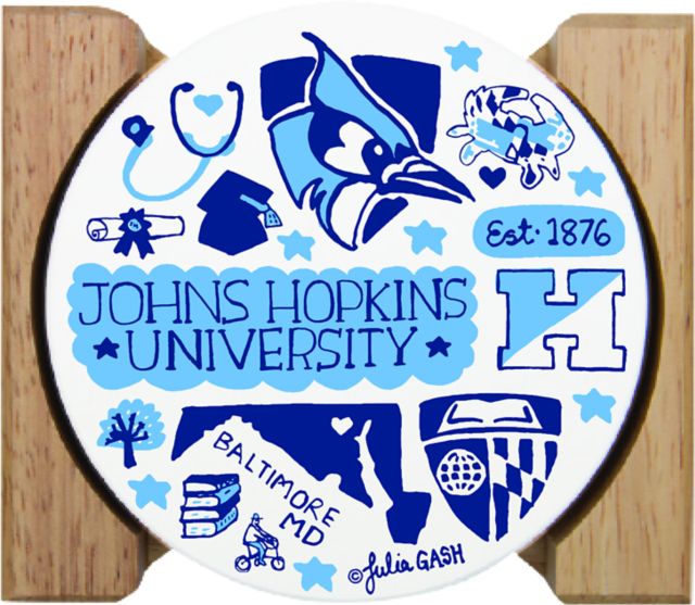 Johns Hopkins University Julia Gash Coaster Set