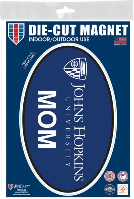 Johns Hopkins University Mom 3.5 x 5.5 Oval Magnet