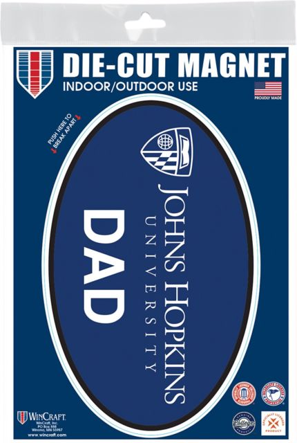 Johns Hopkins University Dad 3.5 x 5.5 Oval Magnet