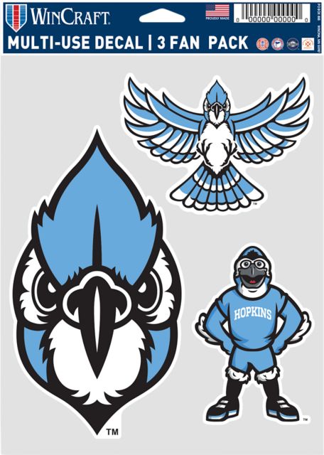Johns Hopkins University Blue Jays 5 x 7 Decal