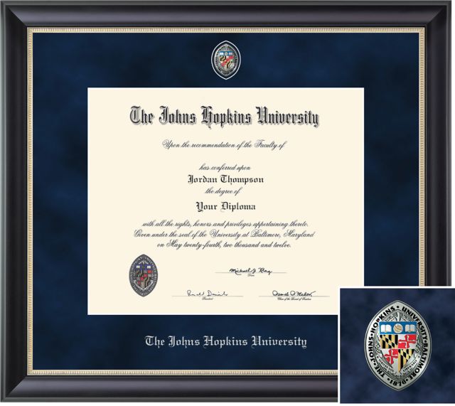 Johns Hopkins University 14 x 17 Regal Diploma Frame