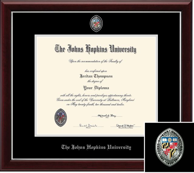 Johns Hopkins University 14 x 17 Masterpiece Diploma Frame