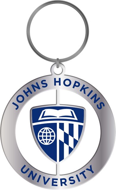 Johns Hopkins University Spinner Key Tag