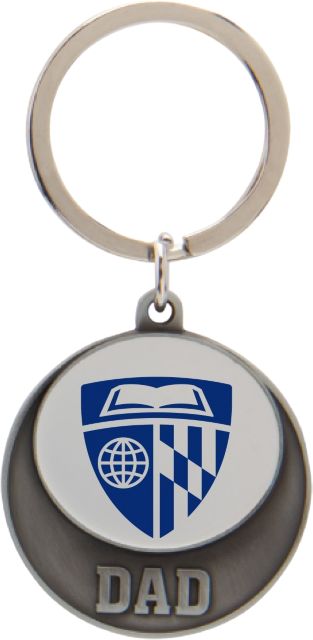 Johns Hopkins University Dad Keychain