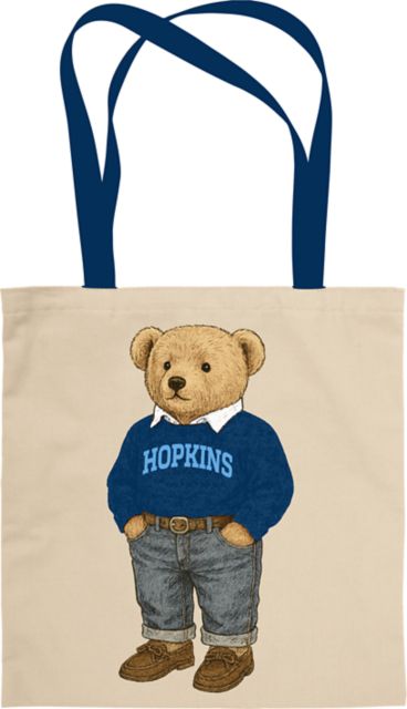 Johns Hopkins University Bear Tote Bag
