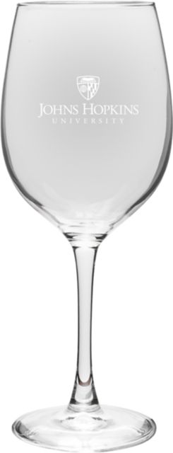 Johns Hopkins University 16 oz. Wine Glass