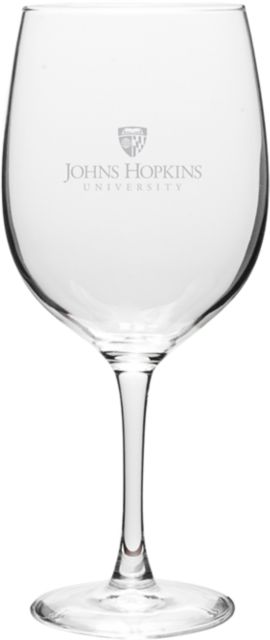 Johns Hopkins University 19 oz. Wine Glass