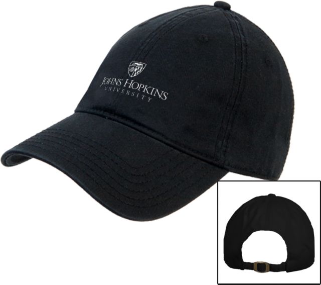 Johns Hopkins Unstructured Adjustable Low Profile Hat Johns Hopkins Primary Mark Stacked - ONLINE ONLY