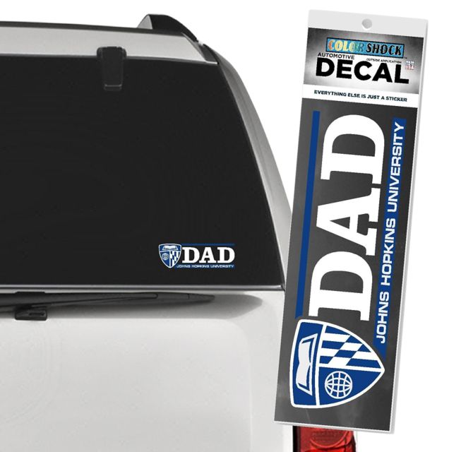 Johns Hopkins University Dad Decal