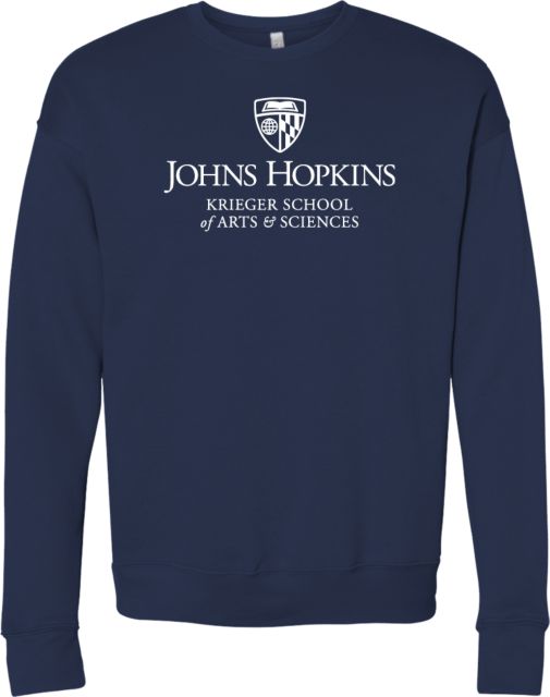 Johns Hopkins Bella + Canvas Fleece Crew Johns Hopkins - KSAS - ONLINE ONLY