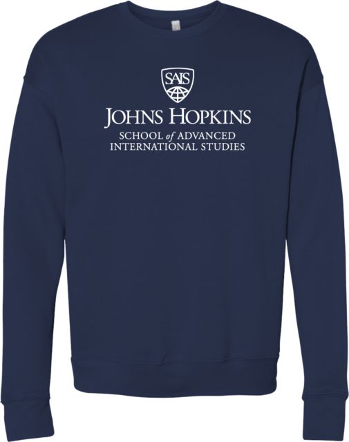 Johns Hopkins Bella + Canvas Fleece Crew Johns Hopkins - SAIS - ONLINE ONLY
