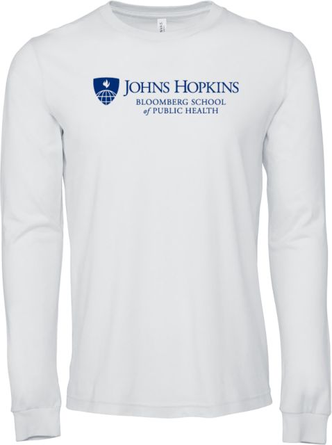 Johns Hopkins Bella + Canvas Jersey Cotton Long Sleeve T Shirt Johns Hopkins - BSPH - ONLINE ONLY
