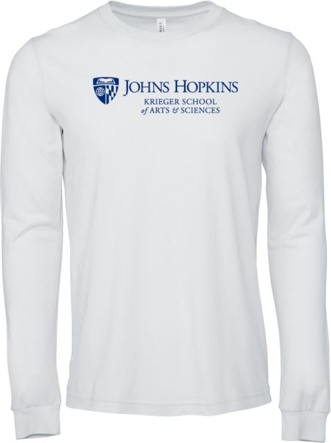 Johns Hopkins Bella + Canvas Jersey Cotton Long Sleeve T Shirt Johns Hopkins - KSAS - ONLINE ONLY
