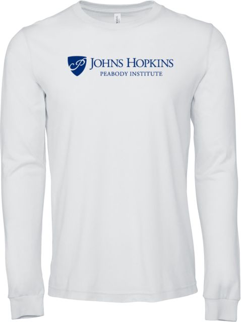 Johns Hopkins Bella + Canvas Jersey Cotton Long Sleeve T Shirt Johns Hopkins - Peabody Institute - ONLINE ONLY