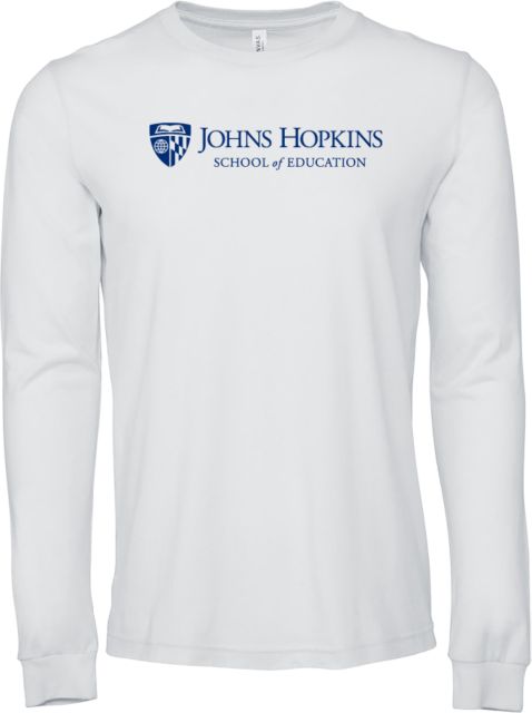 Johns Hopkins Bella + Canvas Jersey Cotton Long Sleeve T Shirt Johns Hopkins - SOE - ONLINE ONLY