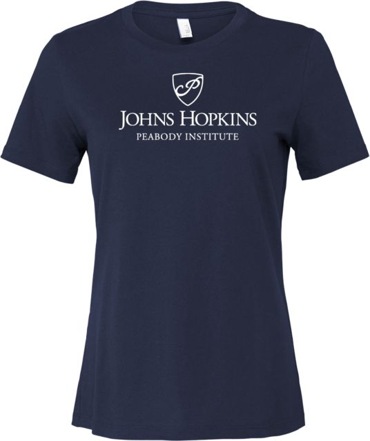 Johns Hopkins Bella + Canvas Womens Relaxed Cotton T Shirt Johns Hopkins - Peabody Institute - ONLINE ONLY